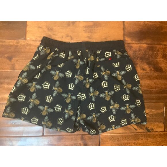 AMS Swimwear Black Bee Crown Brief Length Swimsuit Bottom, Size XL - Picture 5 of 5